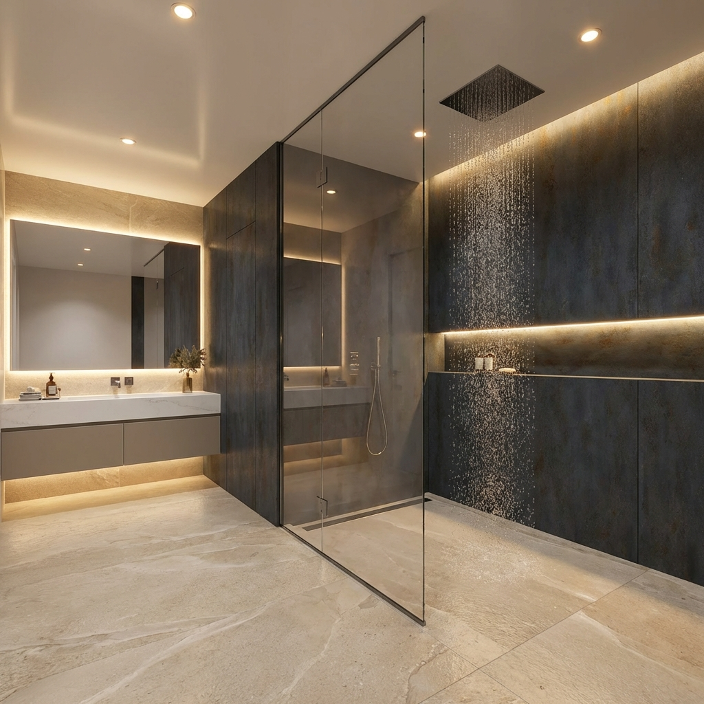 Realistic charcoal stone pattern PVC wall panel surface