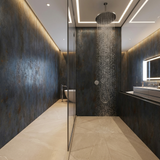 Detailed rough texture charcoal PVC wall sheet surface
