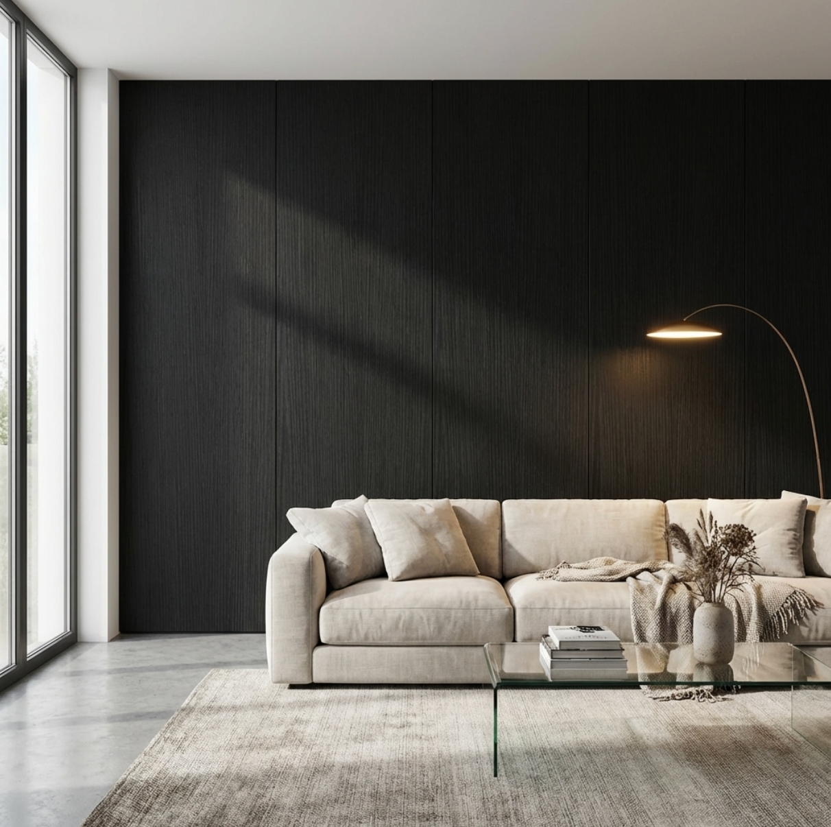 Blackwood Veneer Commercial Wall Panels | 108" x 48" | Waterproof & Bendable Design