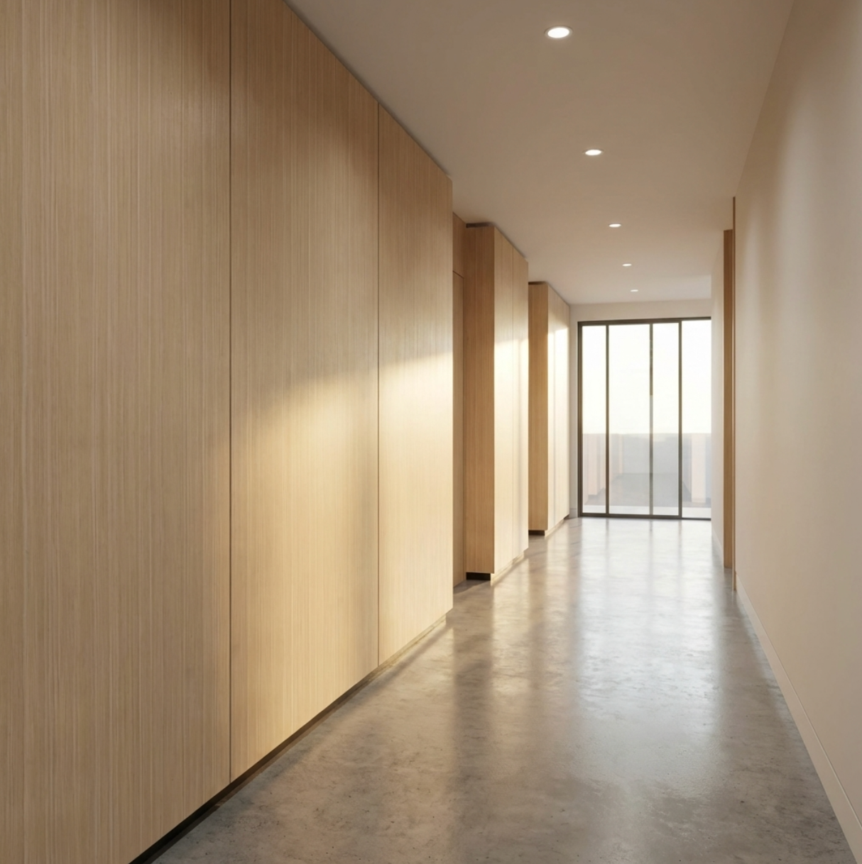 Nordic Birch Wood Veneer Panel – 9x4 ft, 8 mm, Fireproof, Waterproof & Scratch-Resistant