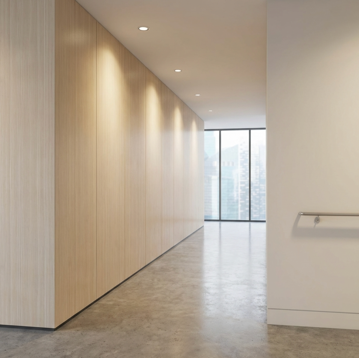 Nordic Birch Wood Veneer Panel – 9x4 ft, 8 mm, Fireproof, Waterproof & Scratch-Resistant