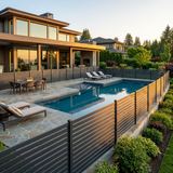 Wholesale Black Aluminum Privacy Fence Panels