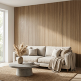Commercial Grade Ash Wood Veneer Wall Panels | 108" x 48" | Waterproof & Bendable