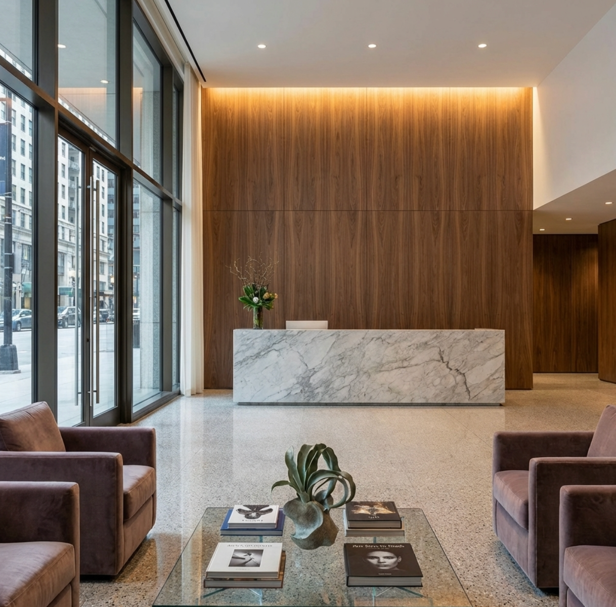 Commercial Grade Ash Wood Veneer Wall Panels | 108" x 48" | Waterproof & Bendable