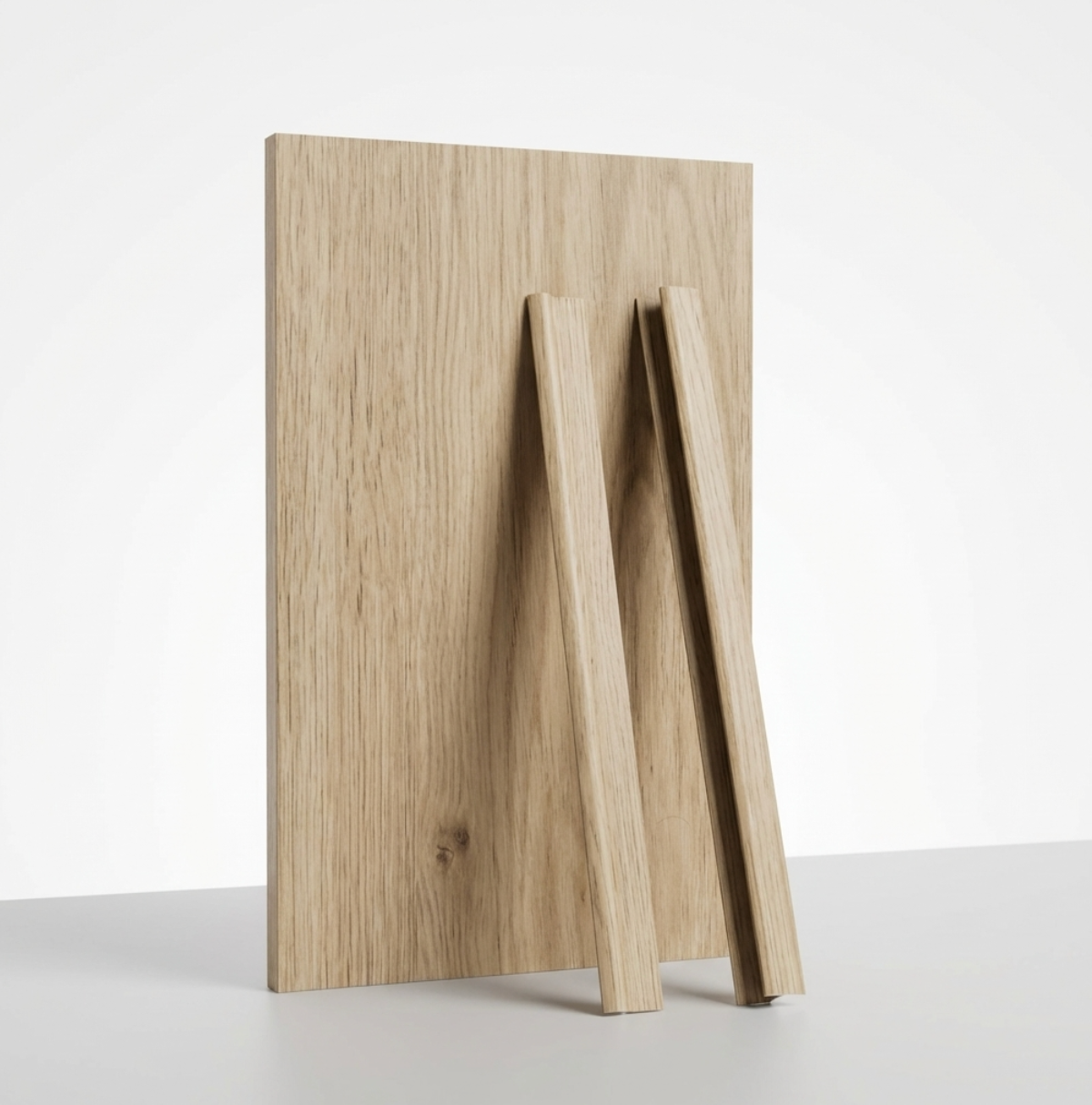 Commercial Grade White Oak Veneer Wall Panels | 108" x 48" | Waterproof & Bendable