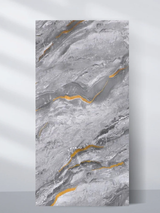 Silver Gold Marble UV Protected PVC Wall Panel 