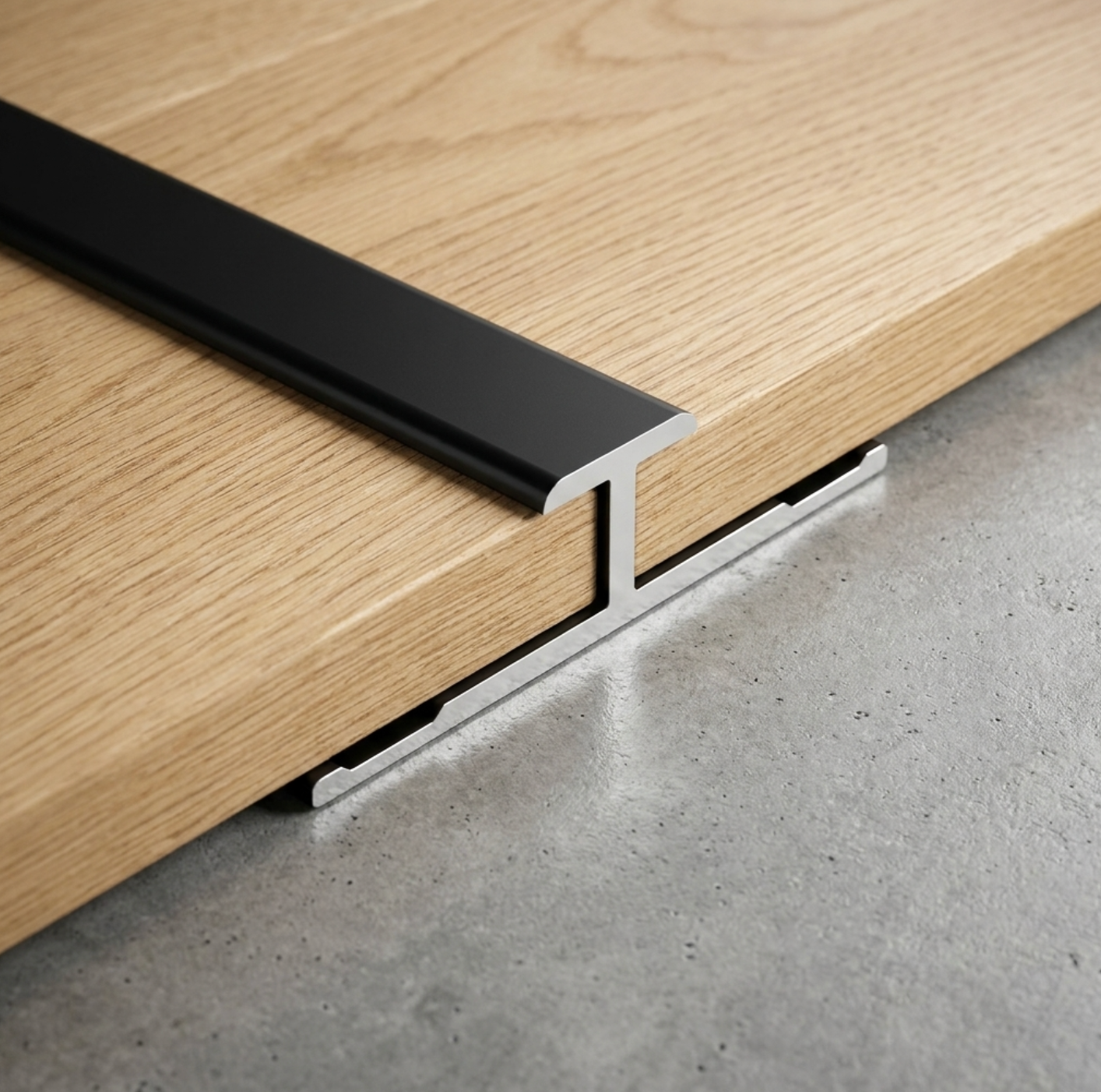 Wall panel aluminum trim connection 