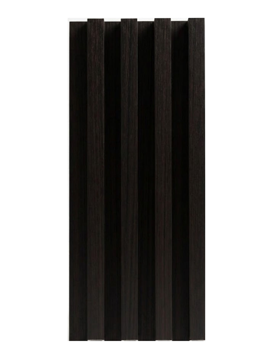 Walnut Ink Metallic WPC Fluted 3D Wall Panels |  42.9 sq. ft./Box