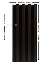 Walnut Ink Metallic WPC Fluted 3D Wall Panels |  42.9 sq. ft./Box