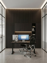 Walnut Ink Metallic WPC Fluted 3D Wall Panels |  42.9 sq. ft./Box