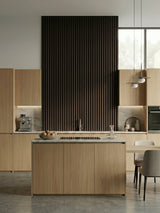 Walnut Ink Metallic WPC Fluted 3D Wall Panels |  42.9 sq. ft./Box