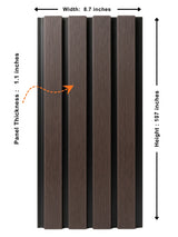Waterproof brown composite wall cladding boards outdoor use