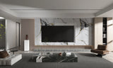 Modern living room with a large flat-screen TV mounted on a marble wall.
White Deep Gray Marble Panel
UV Protected PVC Wall Panel
Fireproof Waterproof Marble Sheet
4x8 ft Decorative Wall Panel
Durable Indoor Marble Wall Panel