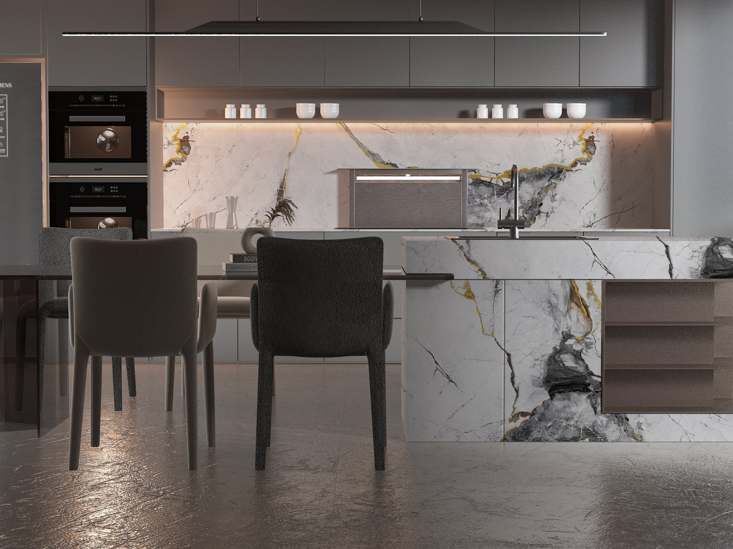 White Deep Gray Marble Panel
UV Protected PVC Wall Panel
Fireproof Waterproof Marble Sheet
4x8 ft Decorative Wall Panel
Durable Indoor Marble Wall Panel