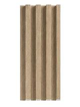 White Oak WPC Fluted 3D Wall Panels for Modern Interior Design