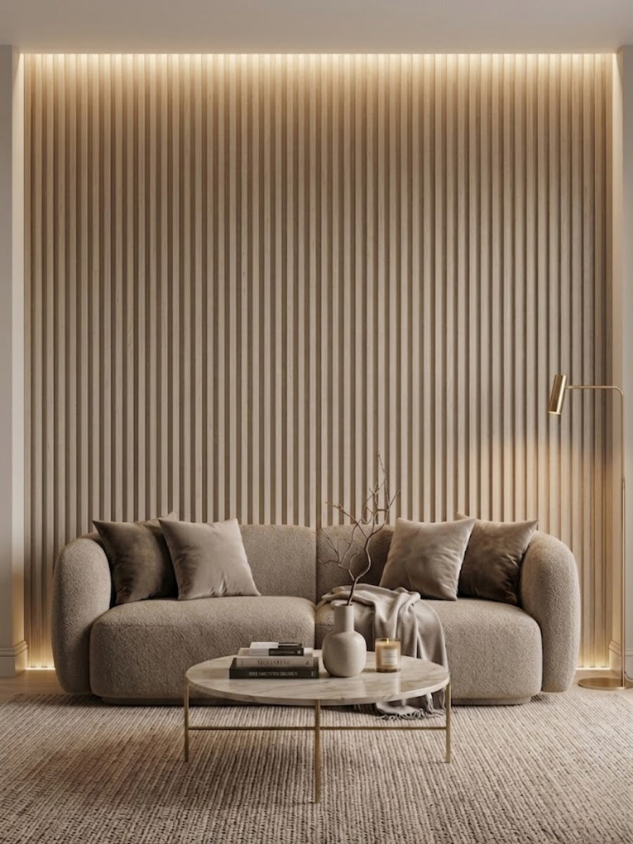Contemporary White Oak Wall Cladding Panels for Modern Homes