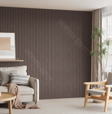 Premium Acoustic Slatted Wood Panels | 4 Pieces Covers 62 Sq. Ft. | Decorative Panels for Walls & Ceiling