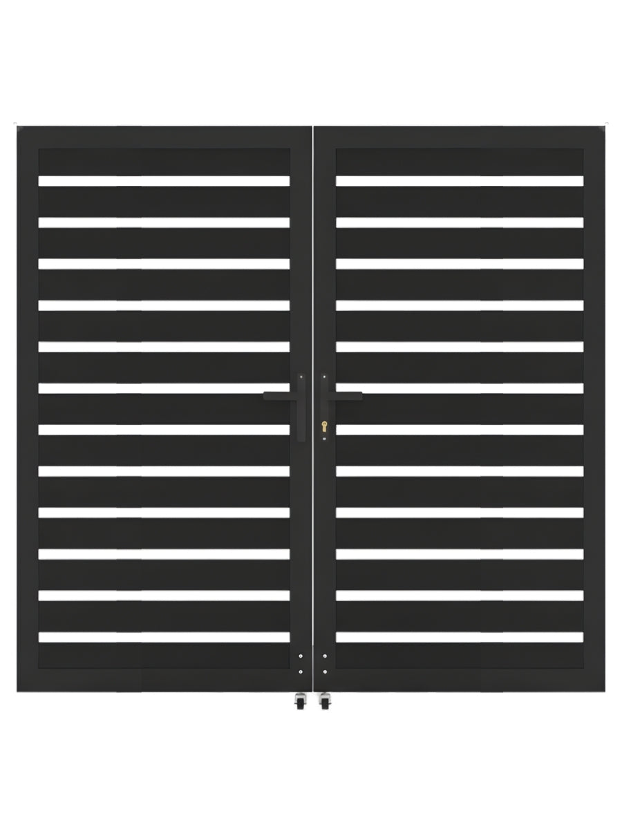 Aluminum Premium Fence Gate 6x6 – Modern, Heavy Duty, Semi Privacy