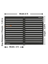 Aluminum Premium Fence Gate 8x6 – Modern, Heavy Duty, Semi Privacy