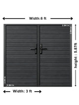 Aluminum Premium Fence Gate 6x6 – Modern, Heavy Duty, Full Privacy