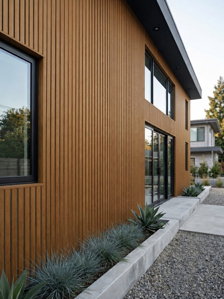 Brown and Black Composite Wide Exterior Cladding | 5 PC/Box (33 sq ft)