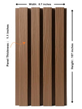 Brown Composite Wide Exterior Cladding | 5 PC/Box (32.7 sq.ft)