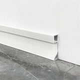White Aluminum LED Baseboard Molding Kit - 26.25 Ft (4 Pieces)