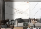 Amber Vein Luxury Marble Veneer Wall Panels - Seamless Connection | Book Match Design