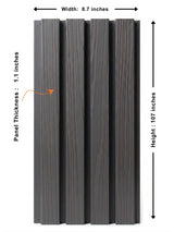 Gray Composite Wide Exterior Cladding | 5 PC/Box (32.6 sq ft)