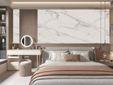 Amber Vein Luxury Marble Veneer Wall Panels - Seamless Connection | Book Match Design