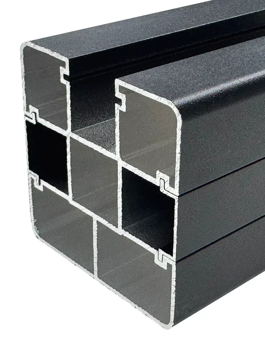 strong aluminum fence post for composite and aluminum fence systems