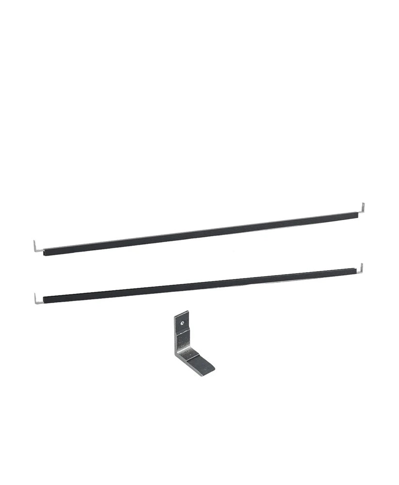 6ft Black Aluminum Fence Frame Kit - Horizontal/Privacy WPC Panel Bracket