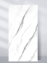 White Matte Marble UV Protected PVC Wall Panel 4x8 ft front view