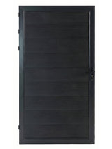 Black WPC composite fence gate single panel 3ft x 6ft outdoor privacy gate